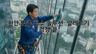 천안 맞춤 청소 솔루션 🏡 알레르기 걱정 끝!